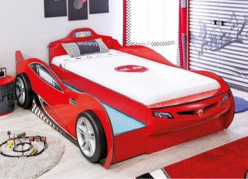 CARBED Кровать-машина Coupe с выдвижной кроватью Red 20.03.1306.00 в Кудряшовском - kudryashovskij.mebel54.com | фото