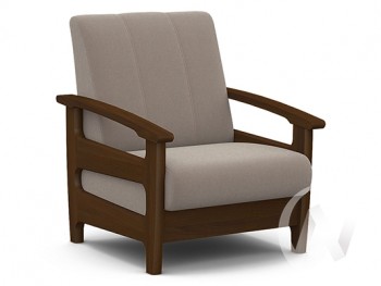 Кресло для отдыха Омега (орех лак/CATANIA COCOA) в Кудряшовском - kudryashovskij.mebel54.com | фото