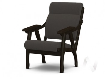 Кресло Вега-10 (венге лак/ULTRA GRAFIT) в Кудряшовском - kudryashovskij.mebel54.com | фото